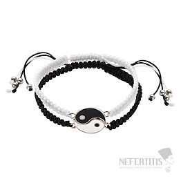 Makramee-Yin- und Yang-Paar-Armbänder