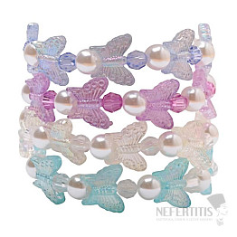 Set of four children's bracelets Butterflies