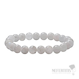 Moonstone white beaded bracelet 8 mm