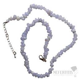 Chalcedony necklace chopped