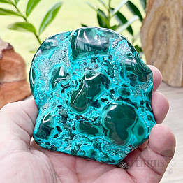 Chrysocolla with malachite polished Peru 2