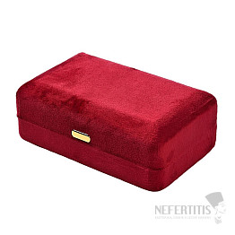 Travel jewelry box red Rectangle