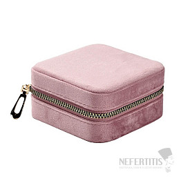 Travel jewelry box pink 10 cm