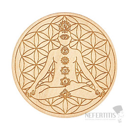 Feng Shui coasters Flower of life and chakras