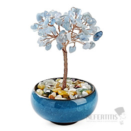 Aquamarine tree in turquoise - home and office decoration