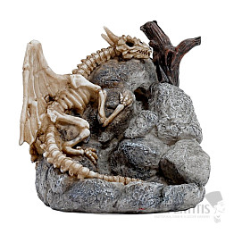 Stand for incense cones with flowing smoke Sleeping dragon