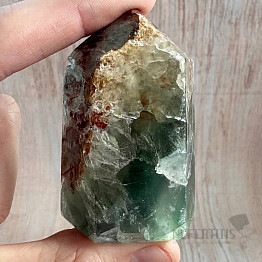 Rainbow fluorite spike - obelisk 1