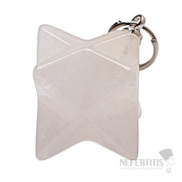 Merkaba star crystal pendant