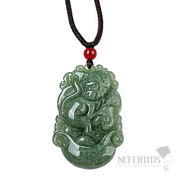 Jadeite with string Chinese zodiac Monkey