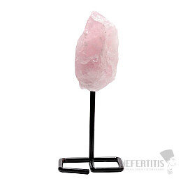 Raw rose quartz on a base - decoration