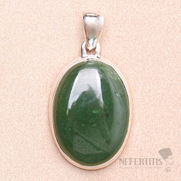 Jadeite jade pendant silver Ag 925 LOT24