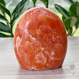 Calcite orange polished large freeform Madagascar 5