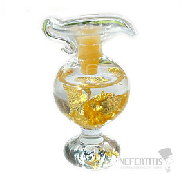 Bottle with gold - decorative decanter 5 cm