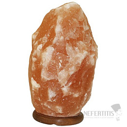 Electric salt lamp made of Himalayan salt 10 to 18 kg on a base