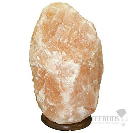 Electric salt lamp made of Himalayan salt 24 to 35 kg on a base