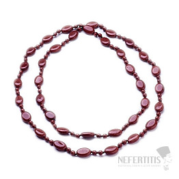 Aventurine sun bead necklace 122 cm