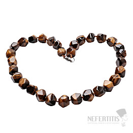 Tiger's eye necklace made of large nuggets