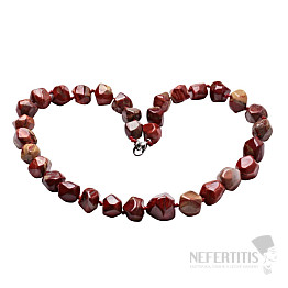 Red Jasper Rainbow Necklace Made of Large Nugget