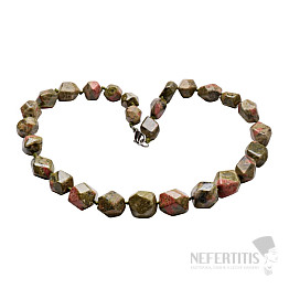 Unakite necklace made of large nuggets