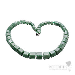 Aventurine necklace made of cut beads