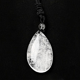 Crystal Drop pendant on a string