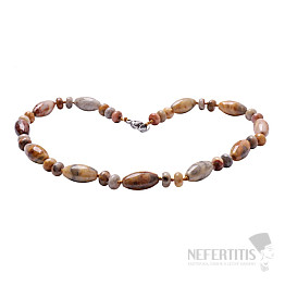 Agate Crazy ovals and rondels necklace