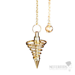 Pendulum Spiral gold-plated