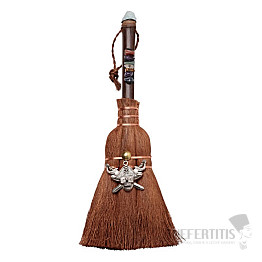 Magical Ritual Broom Courage with Aquamarine