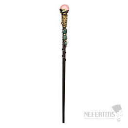 Universal energy magic wand with cherry crystal