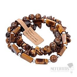 Set of three tiger eye bracelets