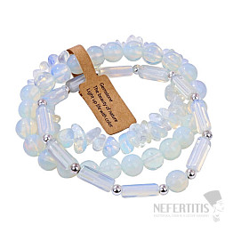 Set of three opalite bracelets