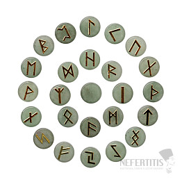 Green Aventurine Runestone Set