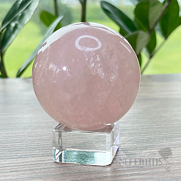 Polished rose quartz ball Madagascar 10