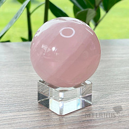 Polished rose quartz ball Madagascar 2