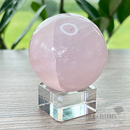 Polished rose quartz ball Madagascar 3