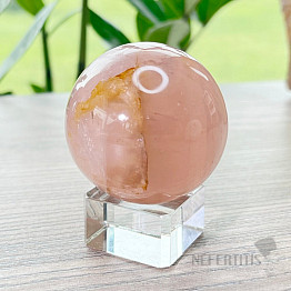 Polished rose quartz ball Madagascar 4