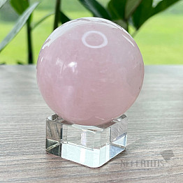 Polished rose quartz ball Madagascar 5