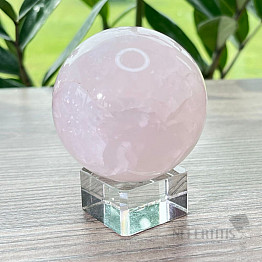 Polished rose quartz ball Madagascar 7