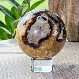 Septaria polished ball Madagascar 7