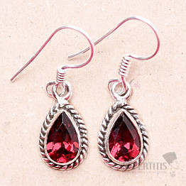 Garnet earrings silver Ag 925 SG 24507 GAR