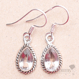 Crystal earrings silver Ag 925 SG 24507 CQ