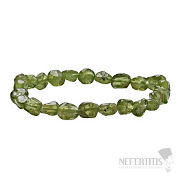 Olivine nugget bracelet