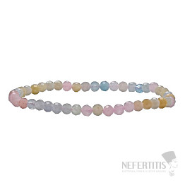 Morganite - beryl pink emerald bracelet A quality cut beads