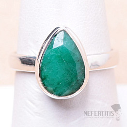 Indian emerald - modified ring silver Ag 925 R656