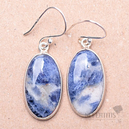 Sodalite earrings silver Ag 925 E470