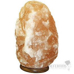 Electric salt lamp made of Himalayan salt 35 to 50 kg on a pedestal