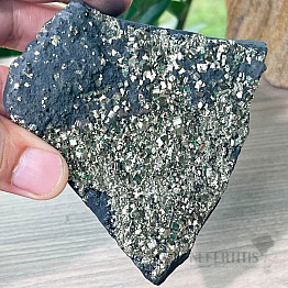 Raw shungite with pyrite 1