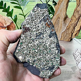 Raw shungite with pyrite 8