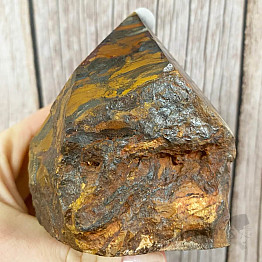 Tiger's eye raw polished tip KO3