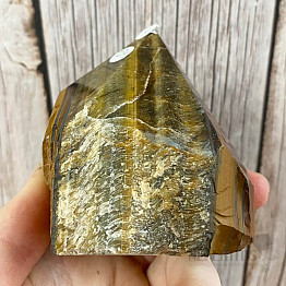 Tiger's eye raw polished tip KO9